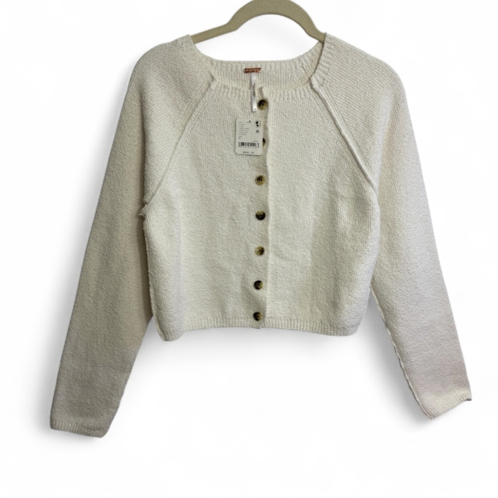 FREE‎ PEOPLE Sydney Shrunken Cardigan, Size SMALL - Picture 6 of 15